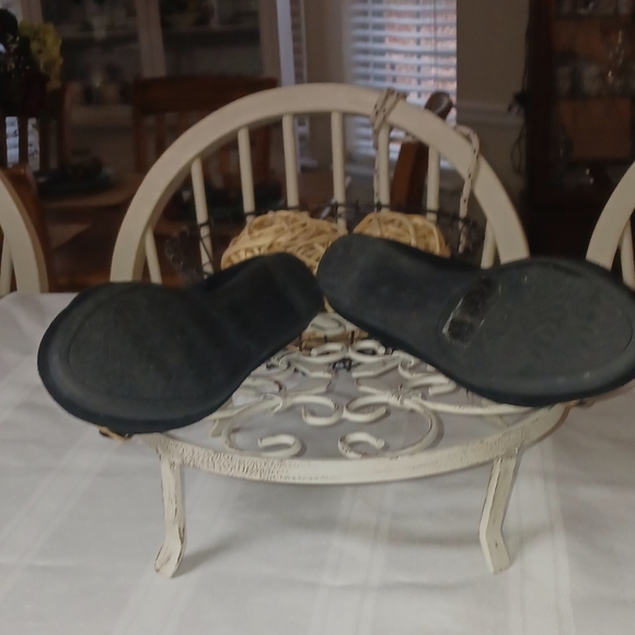 Harborsides Memory Foam Black Ballet Flats with Gold Hardware Size 7.5 - Picture 5 of 8